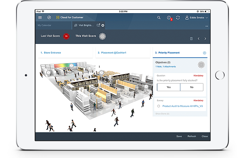 screenshot of SAP Sales Cloud